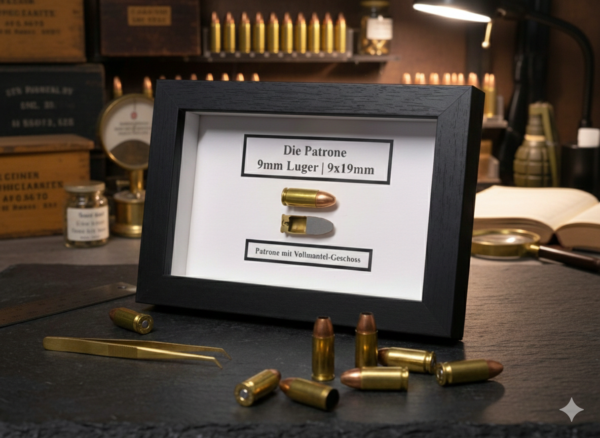 DIE PATRONE 9mm LUGER (9x19mm)