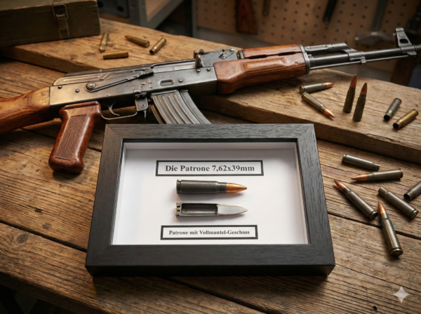 DIE PATRONE 7,62x39mm (AK47)