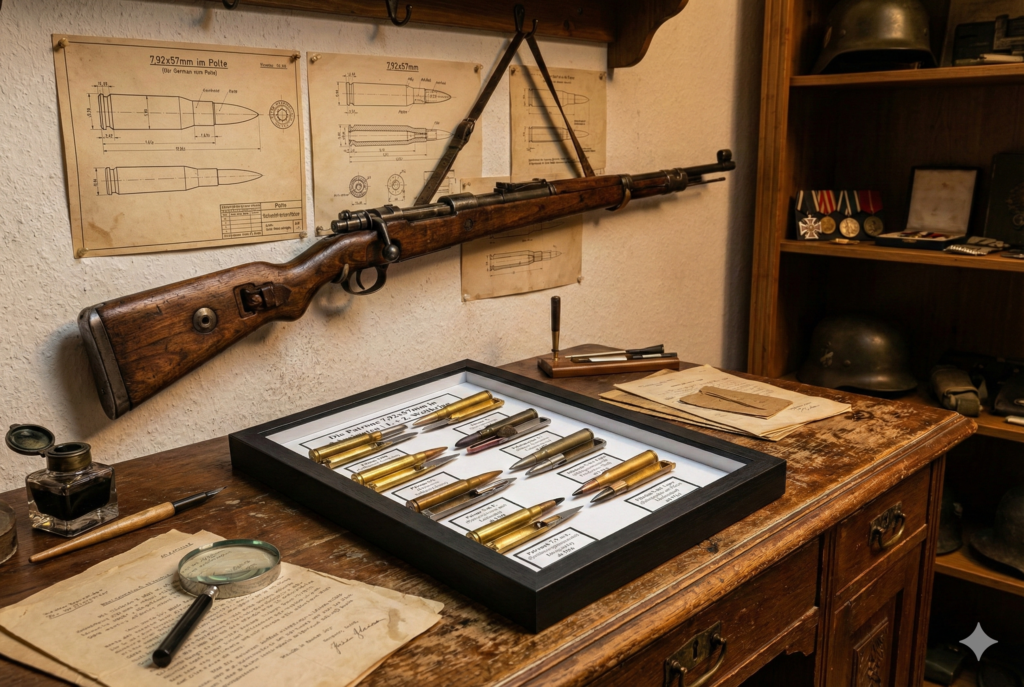 DIE PATRONE 7,92x57mm IN 8 VARIANTEN