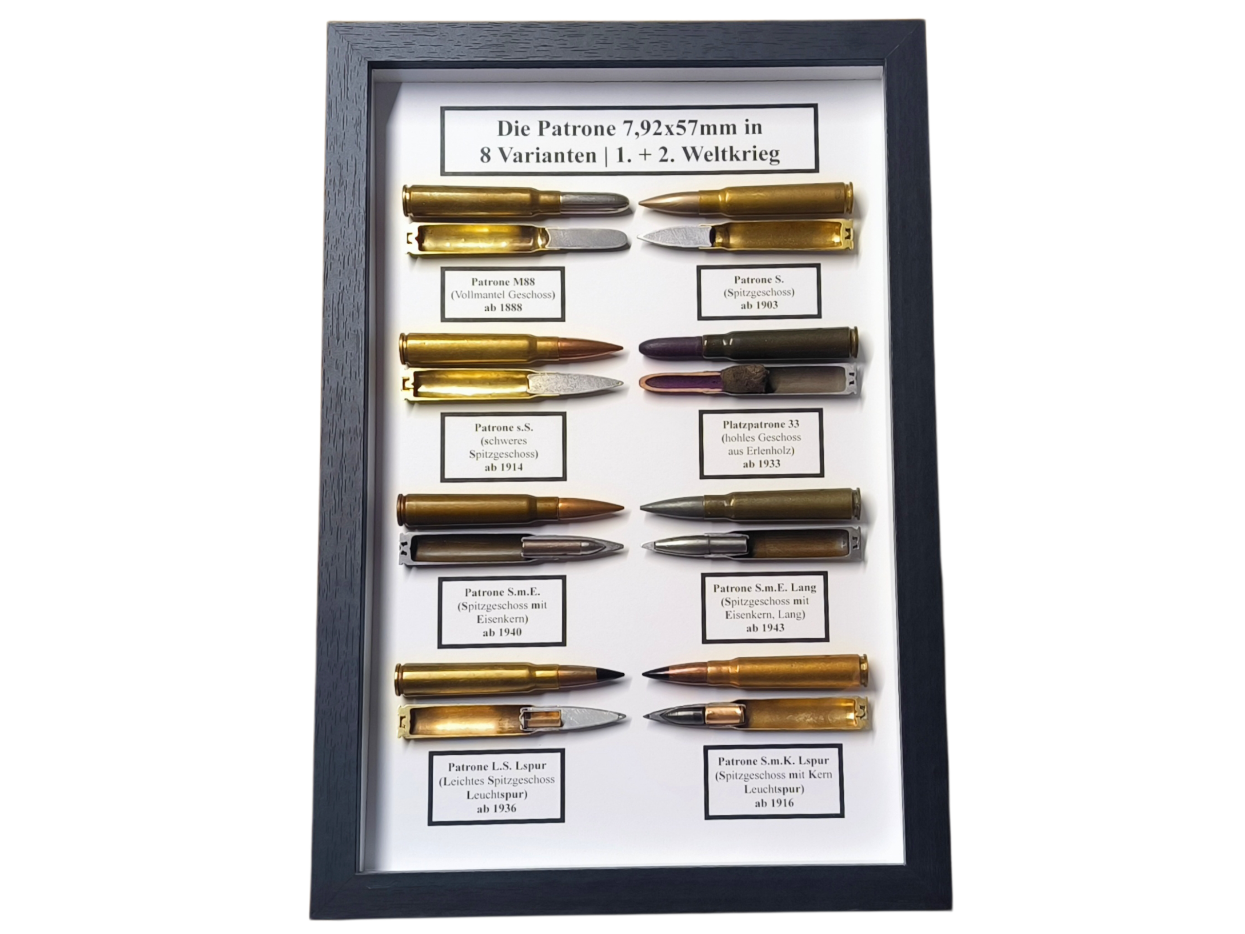 DIE PATRONE 7,92x57mm IN 8 VARIANTEN – Bild 1