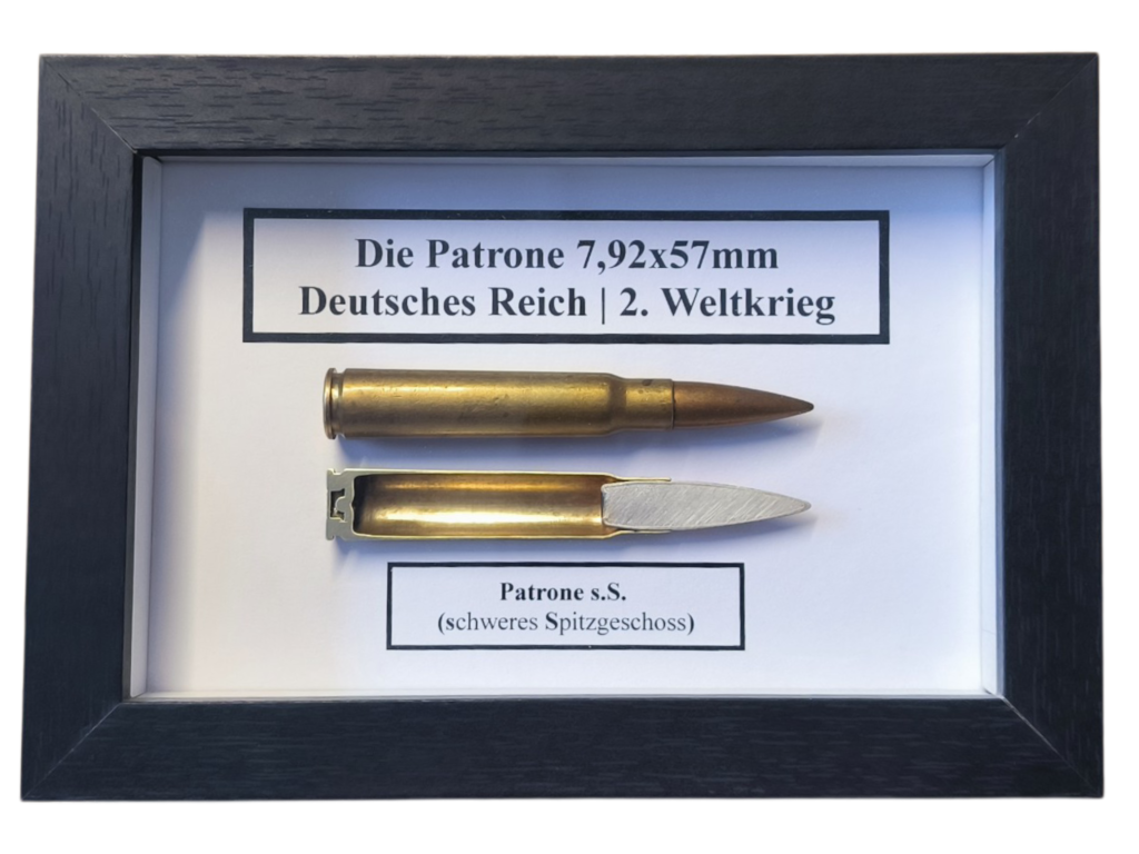 DIE PATRONE 7,92x57mm s.S. (Messinghülse)